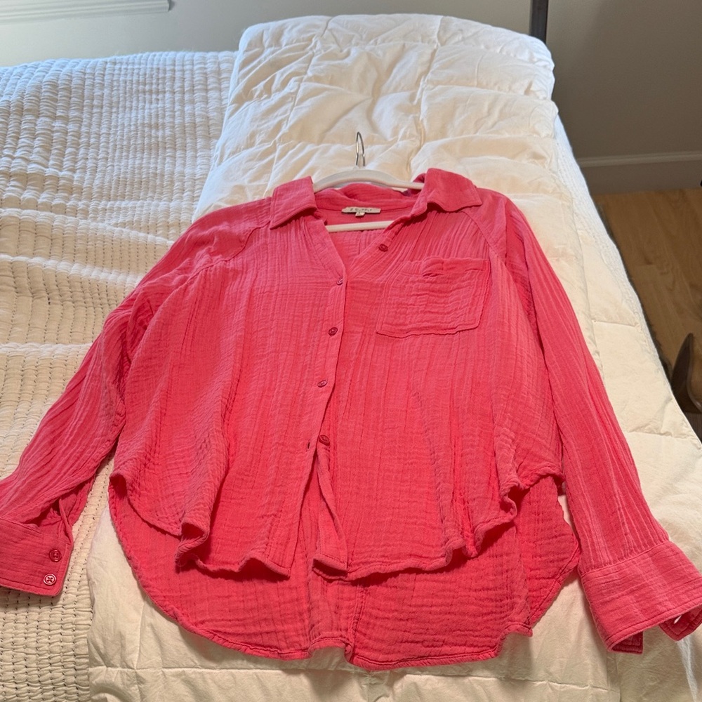 Z Supply Perfect Airy Pink Top